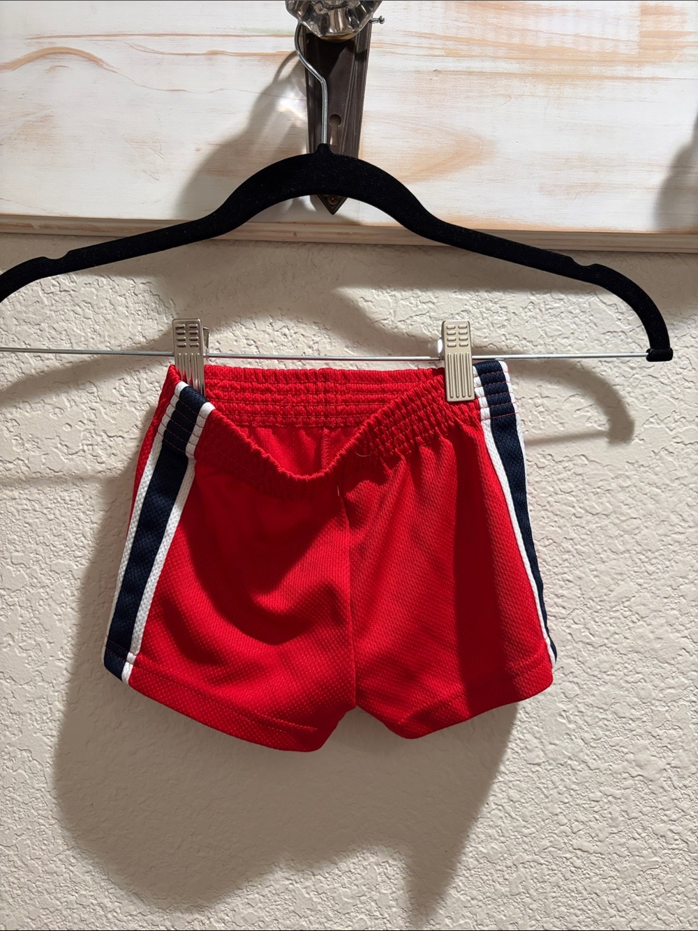 Kids Red Athletic Mesh Shorts - Comfortable Everyday Bottoms